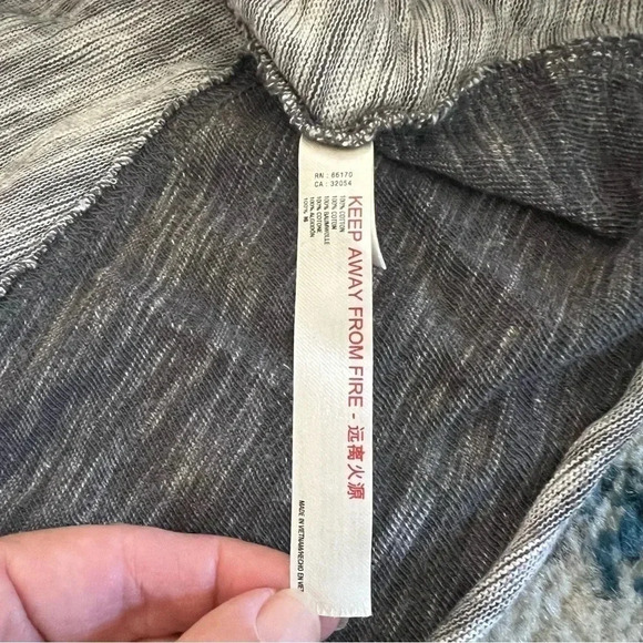 Free People Beach Cawl Cocoon Neck Pull Over Top Grey XS/S - Picture 6 of 8